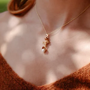 Bill Skinner Squirrel & Acorn Pendant Necklace
