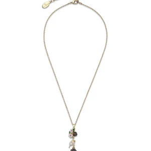 Blackberry & Mouse Drop Pendant Necklace