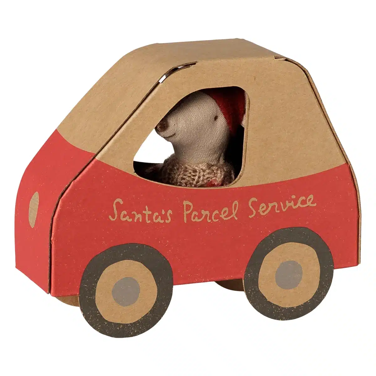Maileg Christmas mouse, Little sister in car box