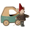 Maileg Christmas mouse, Little brother in car box