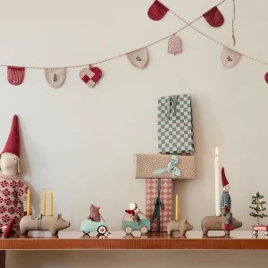 Maileg Christmas mouse, Little brother in car box