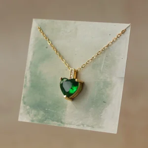 Emerald Heart Necklace