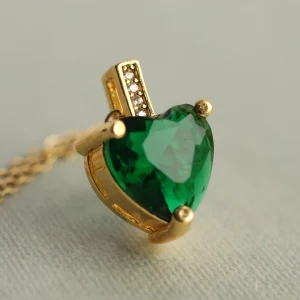 Emerald Heart Necklace