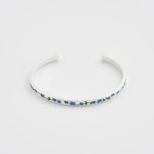 Fable England Forget Me Not Silver Bangle