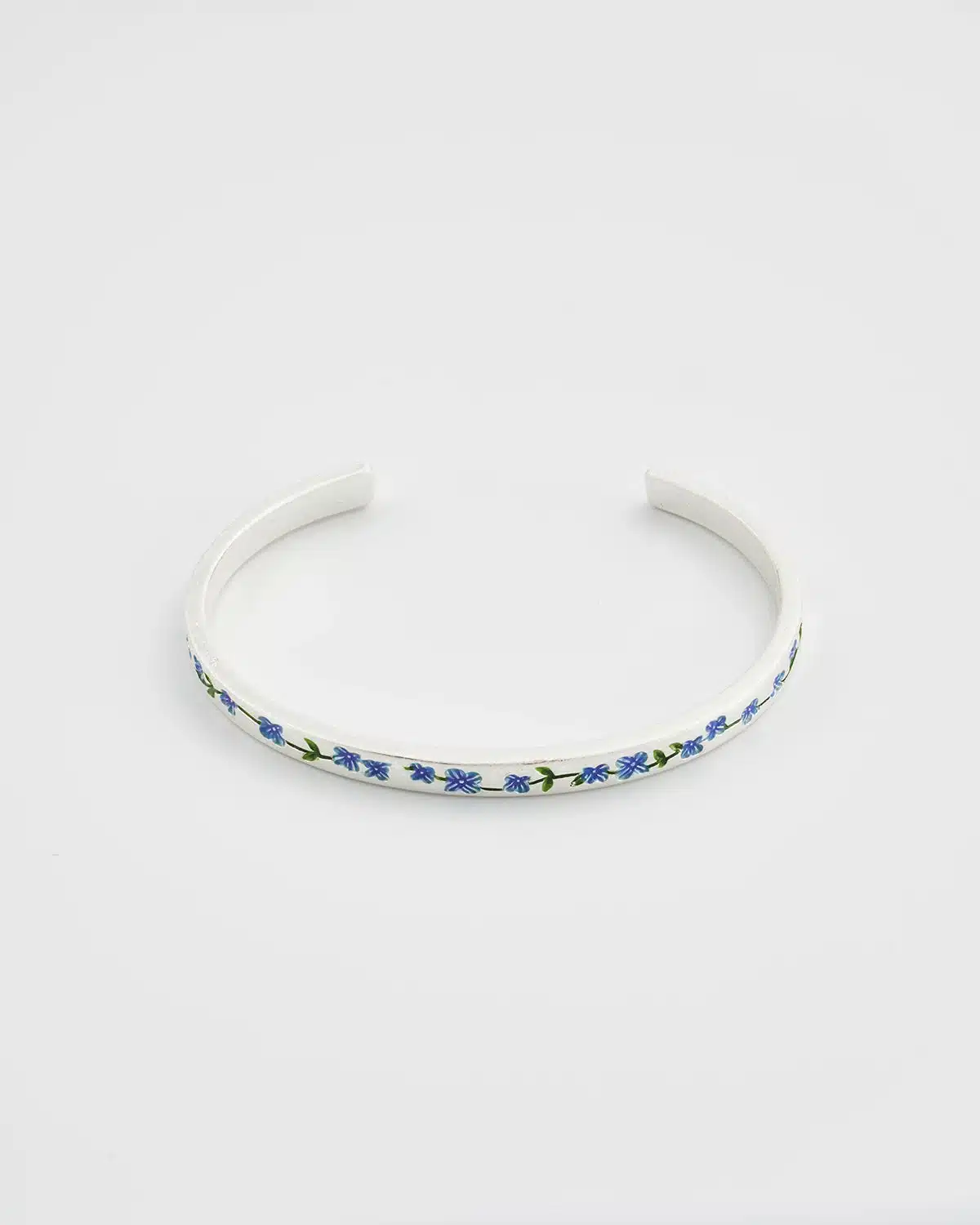 Fable England Forget Me Not Silver Bangle