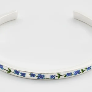 Fable England Forget Me Not Silver Bangle