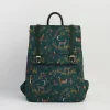 Fable England Into the Woods Green Buckle Medium Backpack