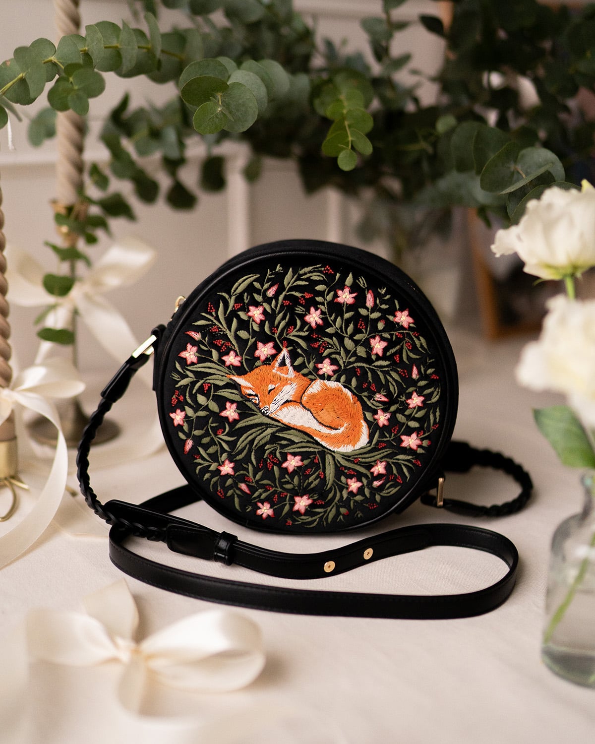 Fable England Sleepy Fox Circle Bag