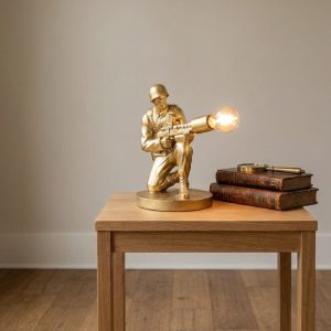 Antique Gold Toy Soldier Table Lamp