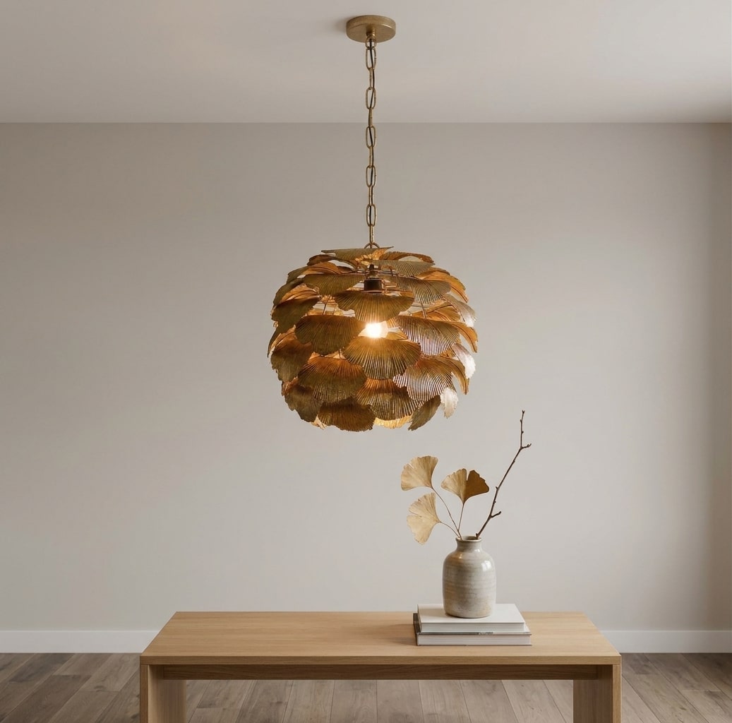 Gingko Leaf Ceiling Pendant Light