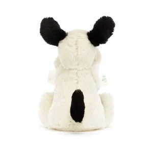 Jellycat Bashful Rufferty Black & Cream Puppy Soother back