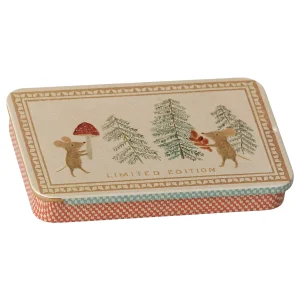 Maileg Metal box - sliding lid - Christmas Mice 1.png