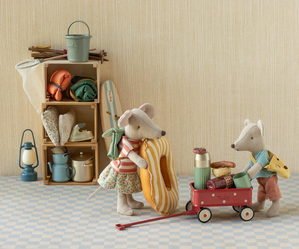 Maileg Wagon, Mouse - Red - Image 2