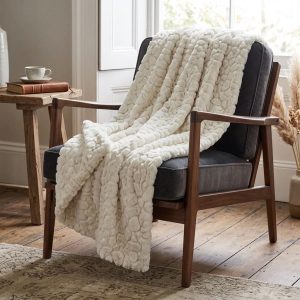 Malini Camberwell Ivory Throw