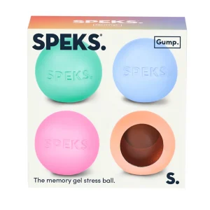Mini Gump 4 Pack - the Memory Gel Stress Ball packaging