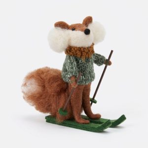 Alternative view of Mr Fox Casual Ski Felt Decoration