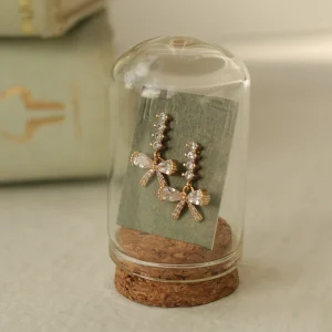 Silk Purse, Sow's Ear Bow Stud Earrings