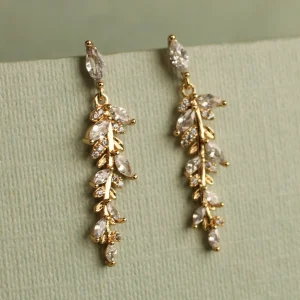 Silk Purse, Sow's Ear Feather Fern Drop Earrings