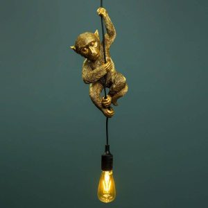 WERNS® Ceiling lamp monkey Chip, gold