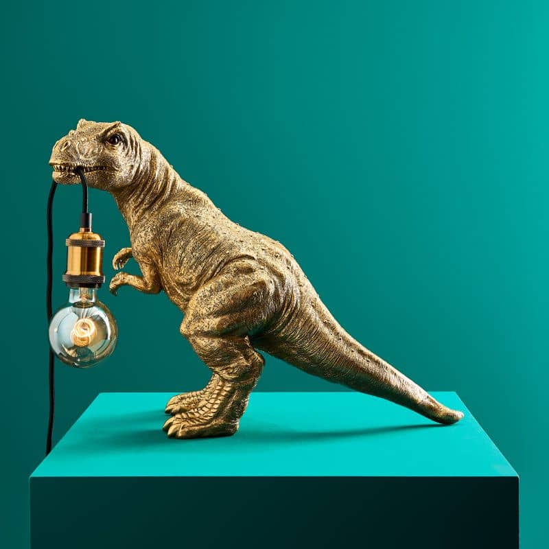 WERNS® Table lamp Dinosaur Rexy, gold