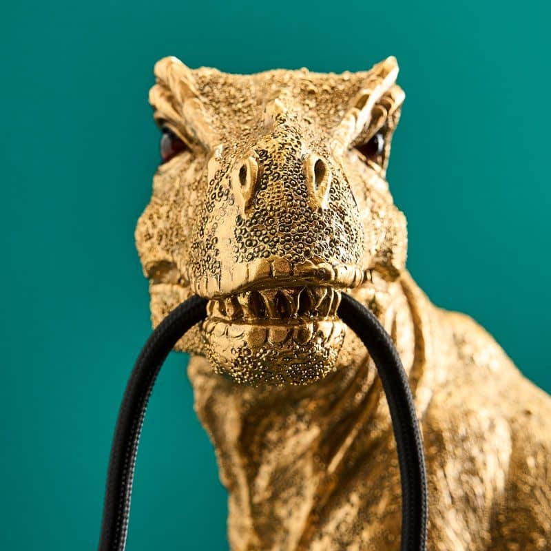 WERNS® Table lamp Dinosaur Rexy, gold