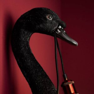 WERNS® Wall Lamp swan Petra, black