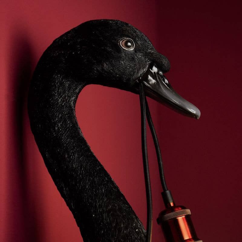 WERNS® Wall Lamp swan Petra, black