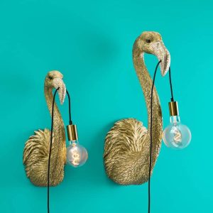 Alternative view of WERNS® Wall lamp Flamingo Tiffany, gold