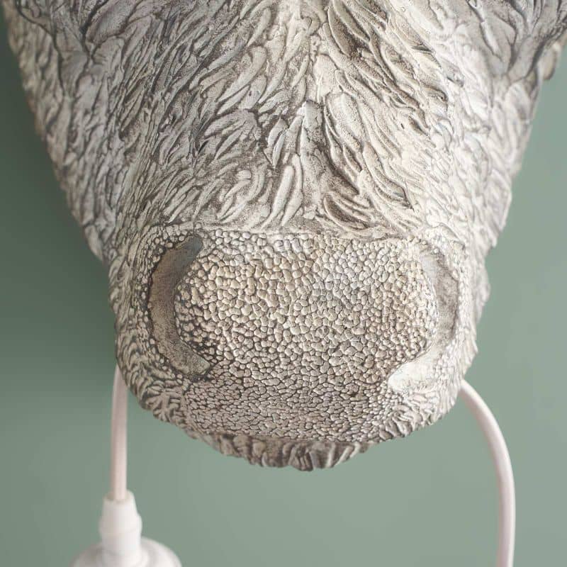 WERNS® Wall lamp Wisent, grey