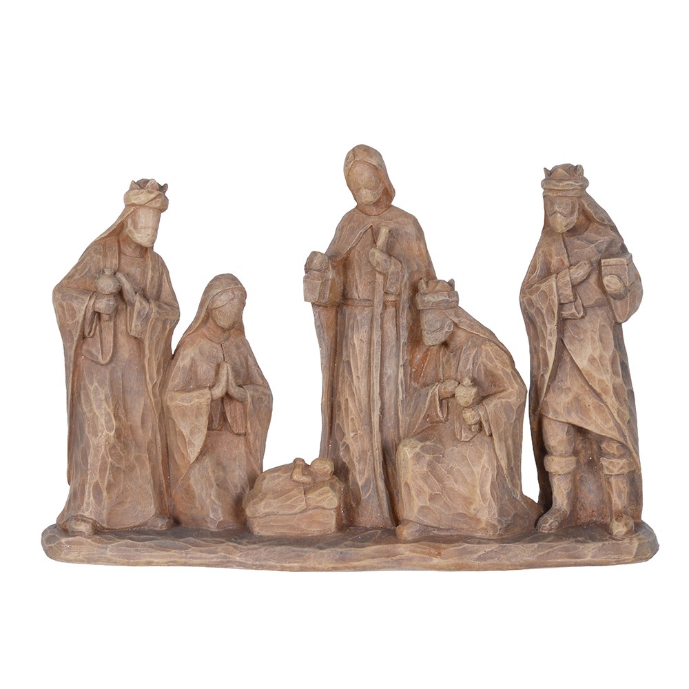Wood Effect Nativity Set
