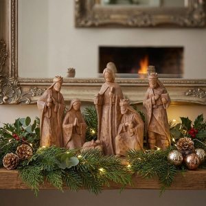 Wood Effect Nativity Set