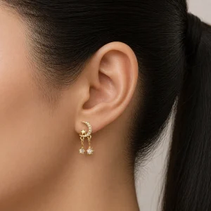 Statement Moon Studs